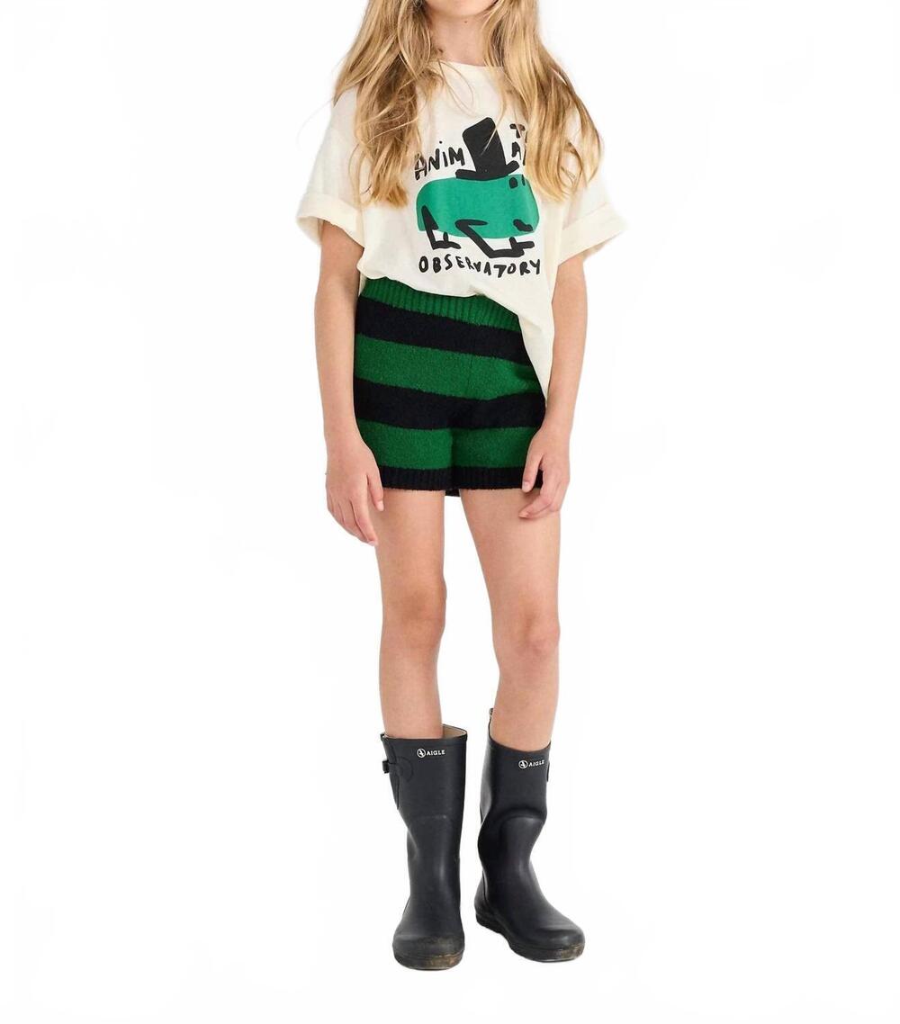 NEW THE ANIMALS OBSERVATORY kid collie shirt in white telephone